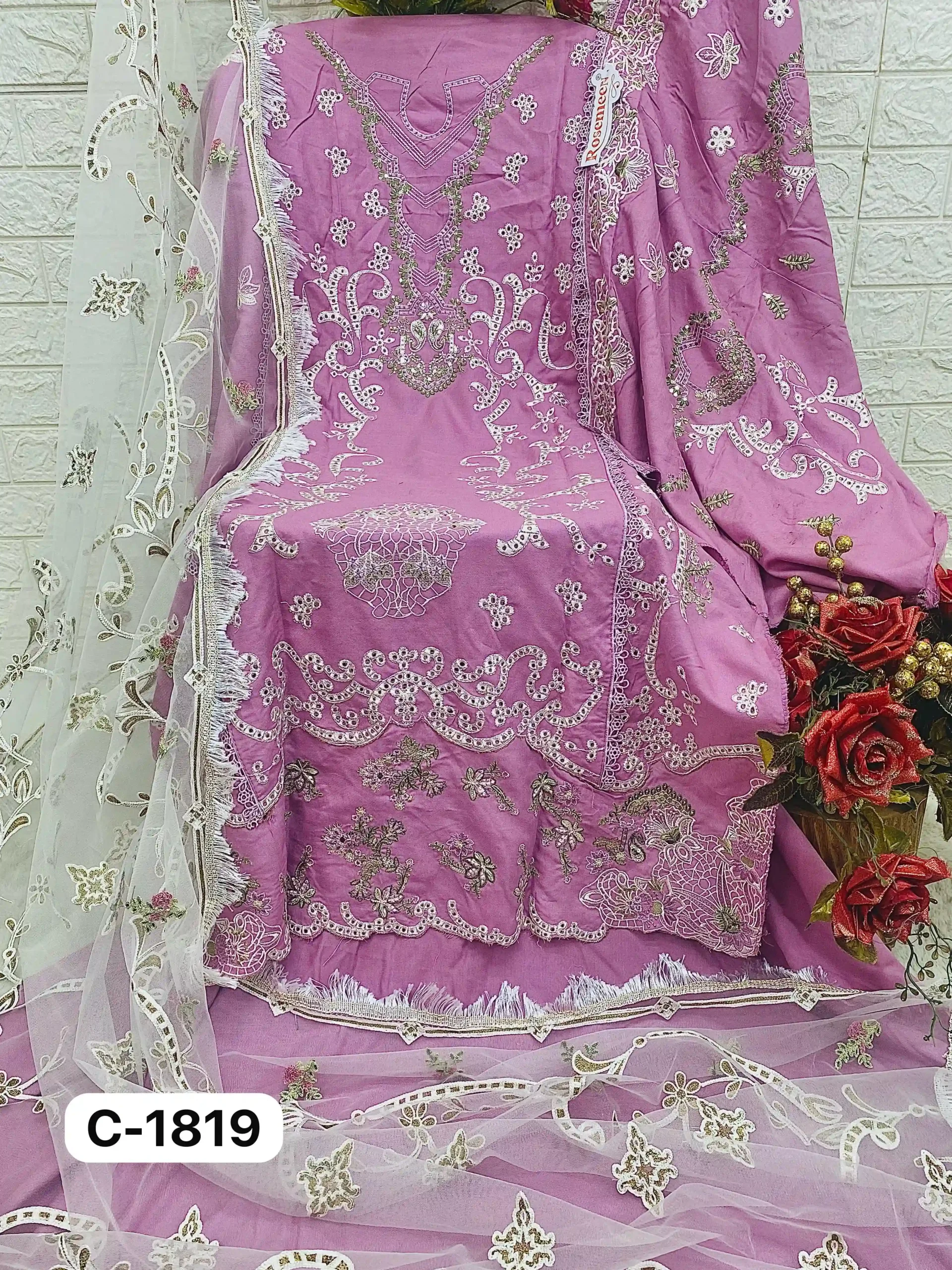 Fepic C 1819 Heavy Rayon Wholesale Pakistani Salwar Suit Catalog — Wholesale Salwar Suits, MPA wholesale from Surat - Gallery Image 3